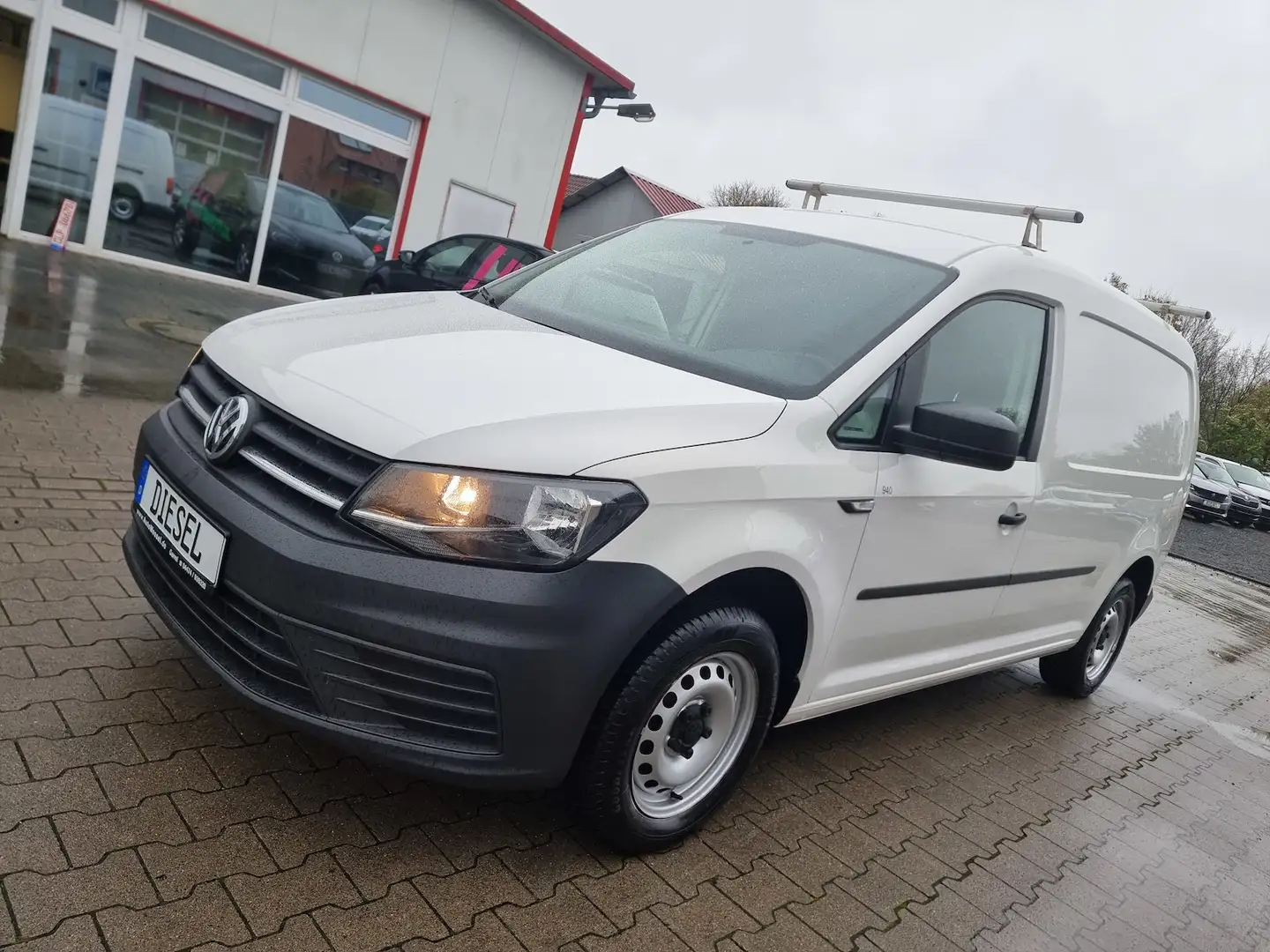 Volkswagen Caddy Maxi Kasten BMT AHK Regal Klima Tempomat Weiß - 1