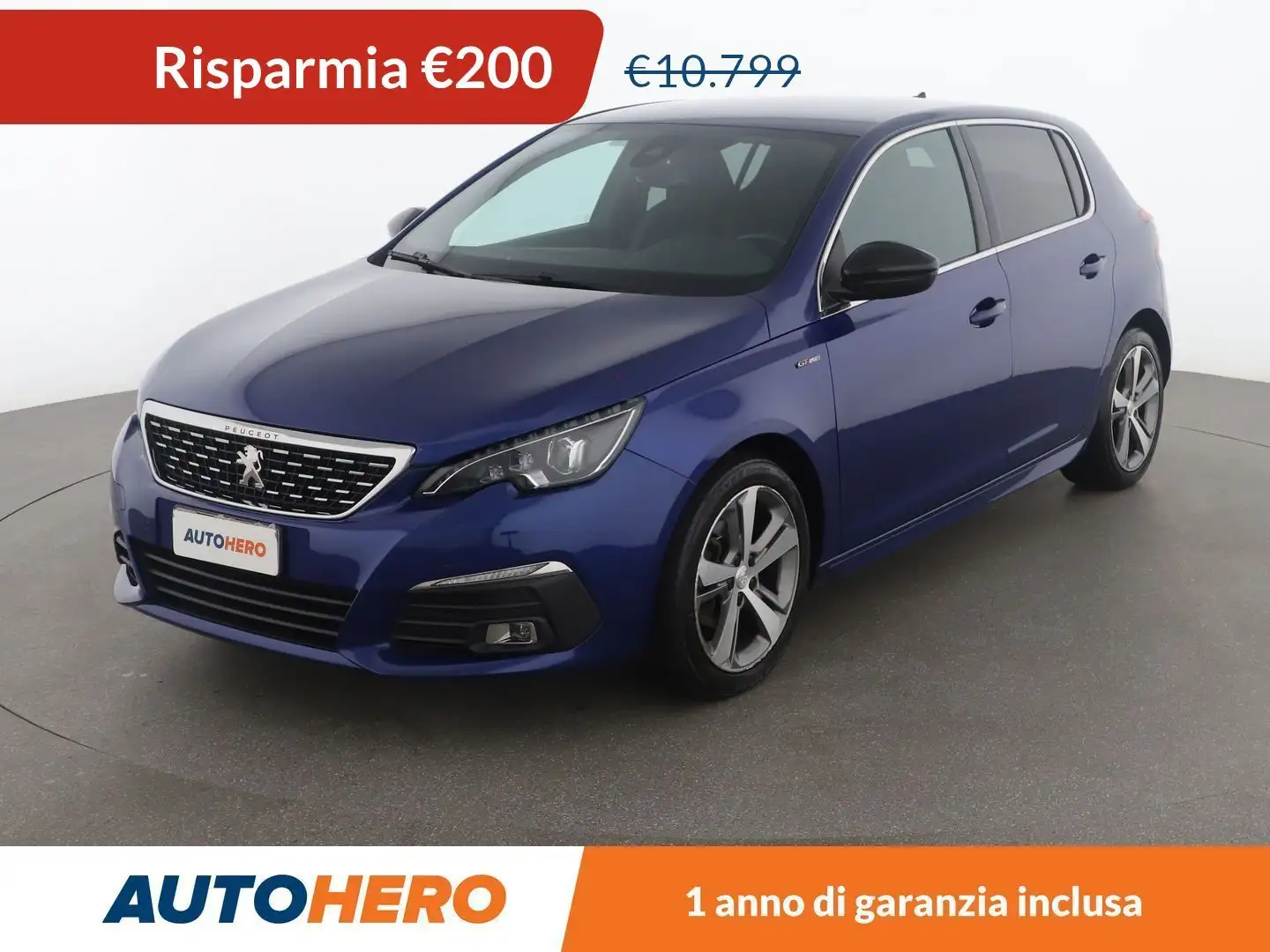 Peugeot 308 1.2 PureTech GT Line 130  CV Bleu - 1