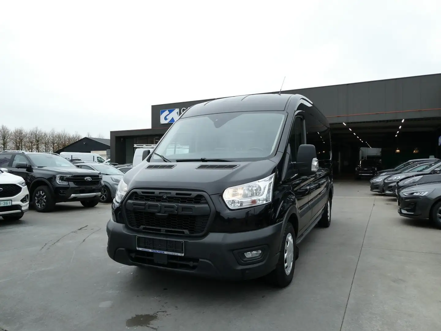 Ford Transit L3-H2 130pk 3pl Automaat Trend Leder Raptor (83675 Zwart - 2