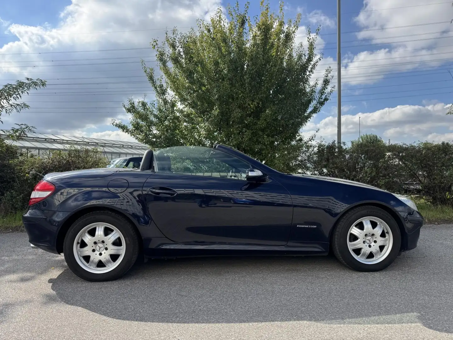 Mercedes-Benz SLK 200 Kompressor Aut. Leder Sitzheizung Sportsitze Klima Blau - 2