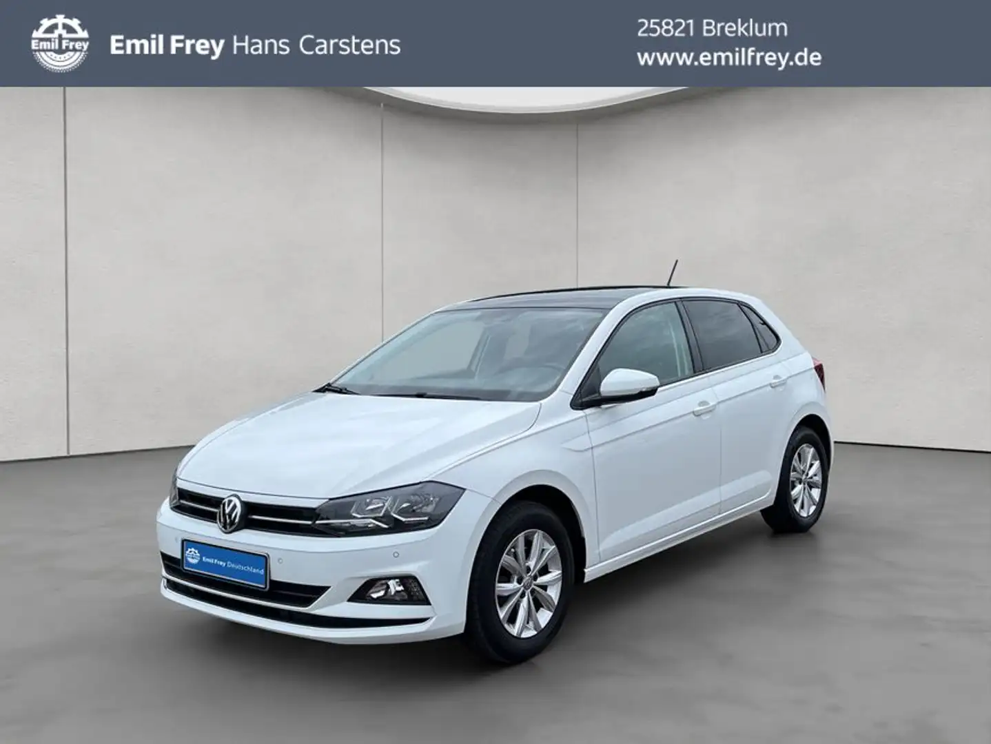 Volkswagen Polo 1.0 TSI OPF Highline Panorama Navi Klima Weiß - 1
