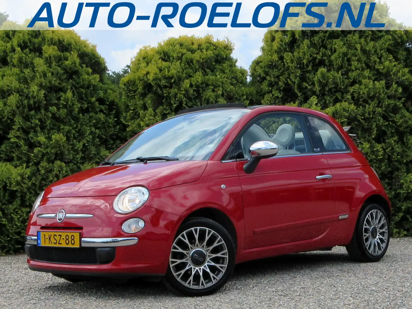 Fiat 500C 0.9 TwinAir Lounge*Airco*Pdc*16 inch* Rood - 1