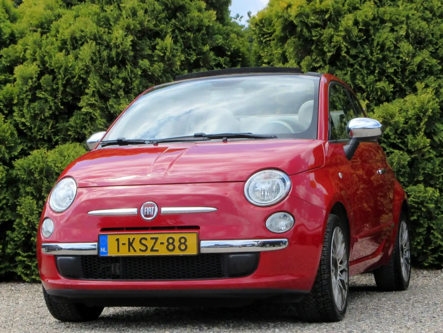 Fiat 500C 0.9 TwinAir Lounge*Airco*Pdc*16 inch* Rood - 2