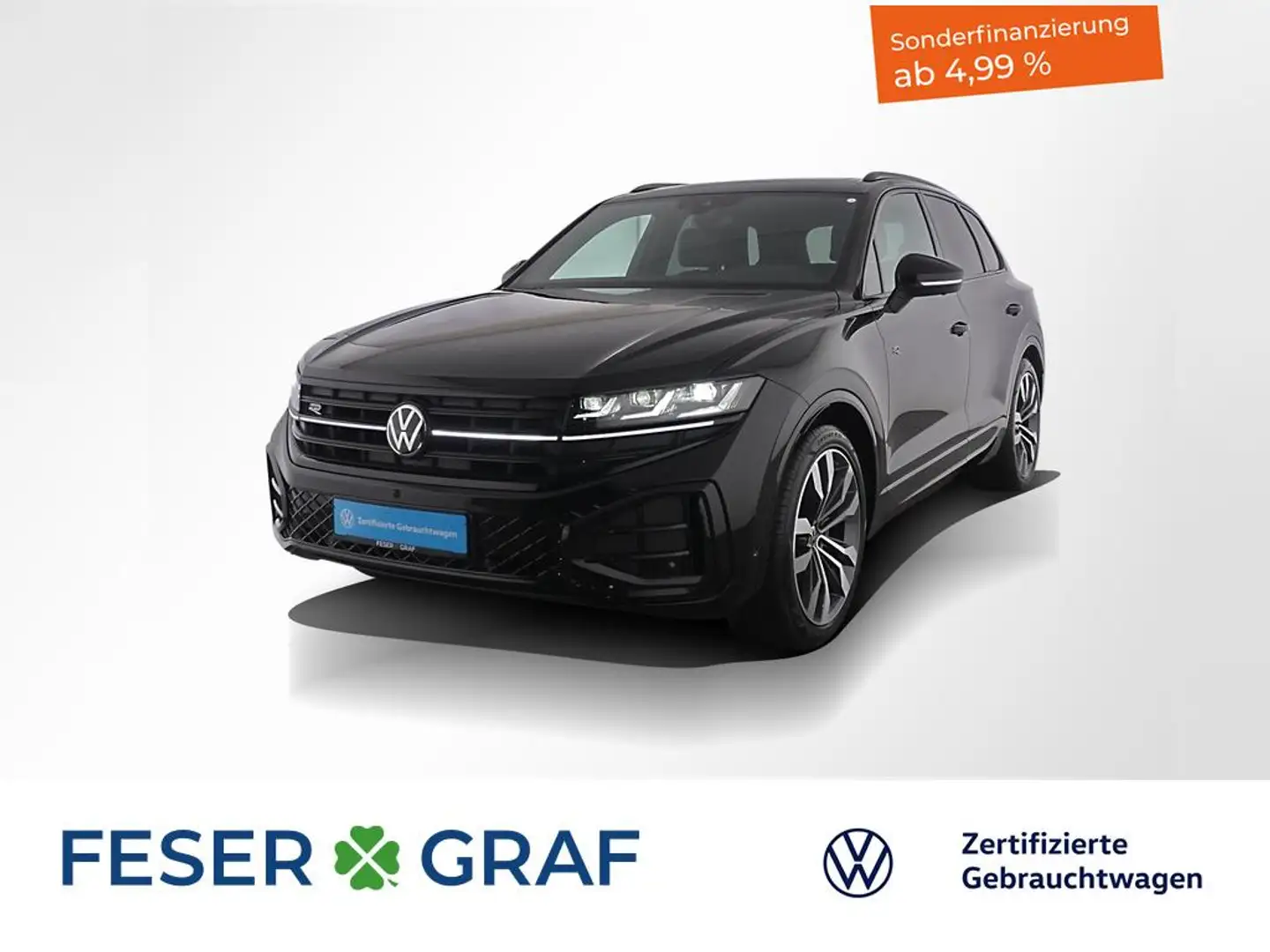 Volkswagen Touareg 3.0TDI R-Line 4x4 Automatic AHK Panorama Schwarz - 1