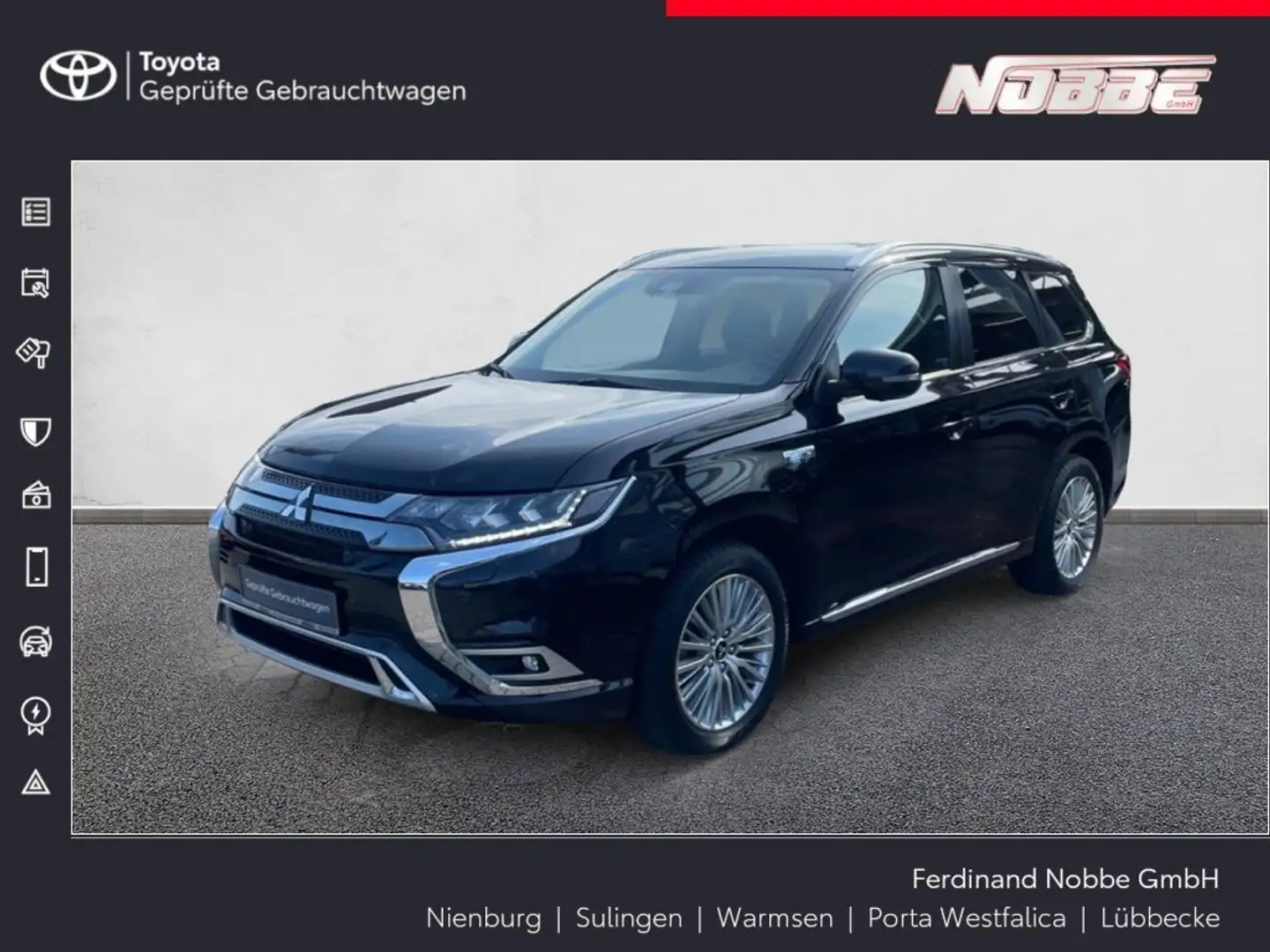 Mitsubishi Outlander 2.4 4WD Plug-In Hybrid Top Чёрный - 1