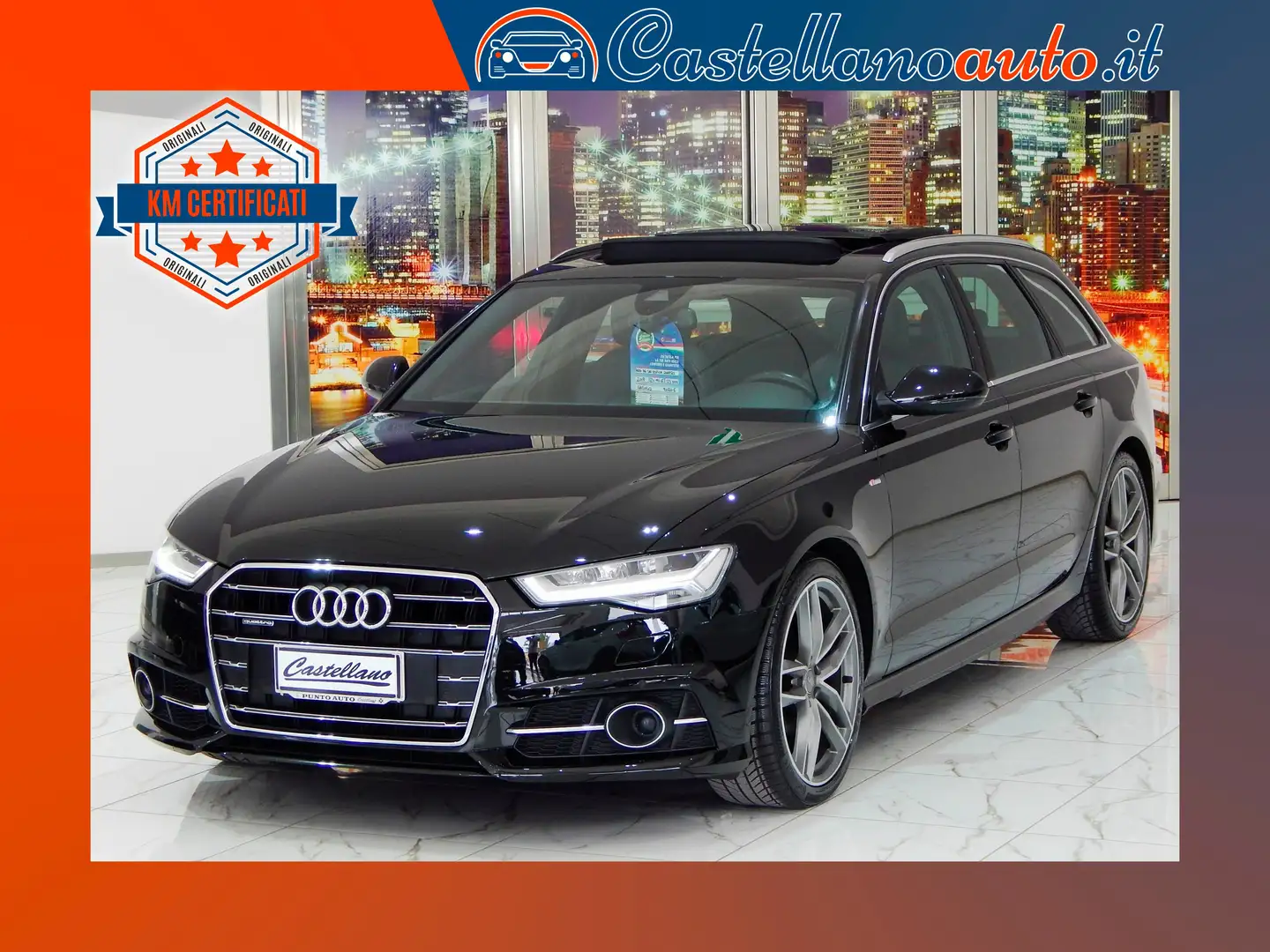 Audi A6 Avant 2.0TDI Edition Quattro S-tronic TETTO-MATRIX Negro - 1