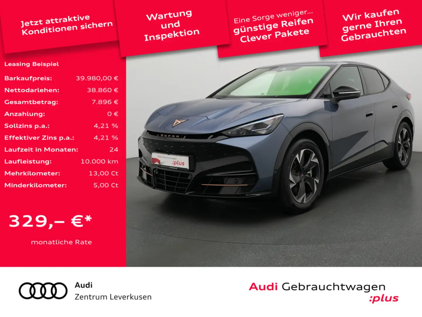 CUPRA Tavascan Endurance NAVI VIRT ACC CARPLAY LEDE Blau - 1