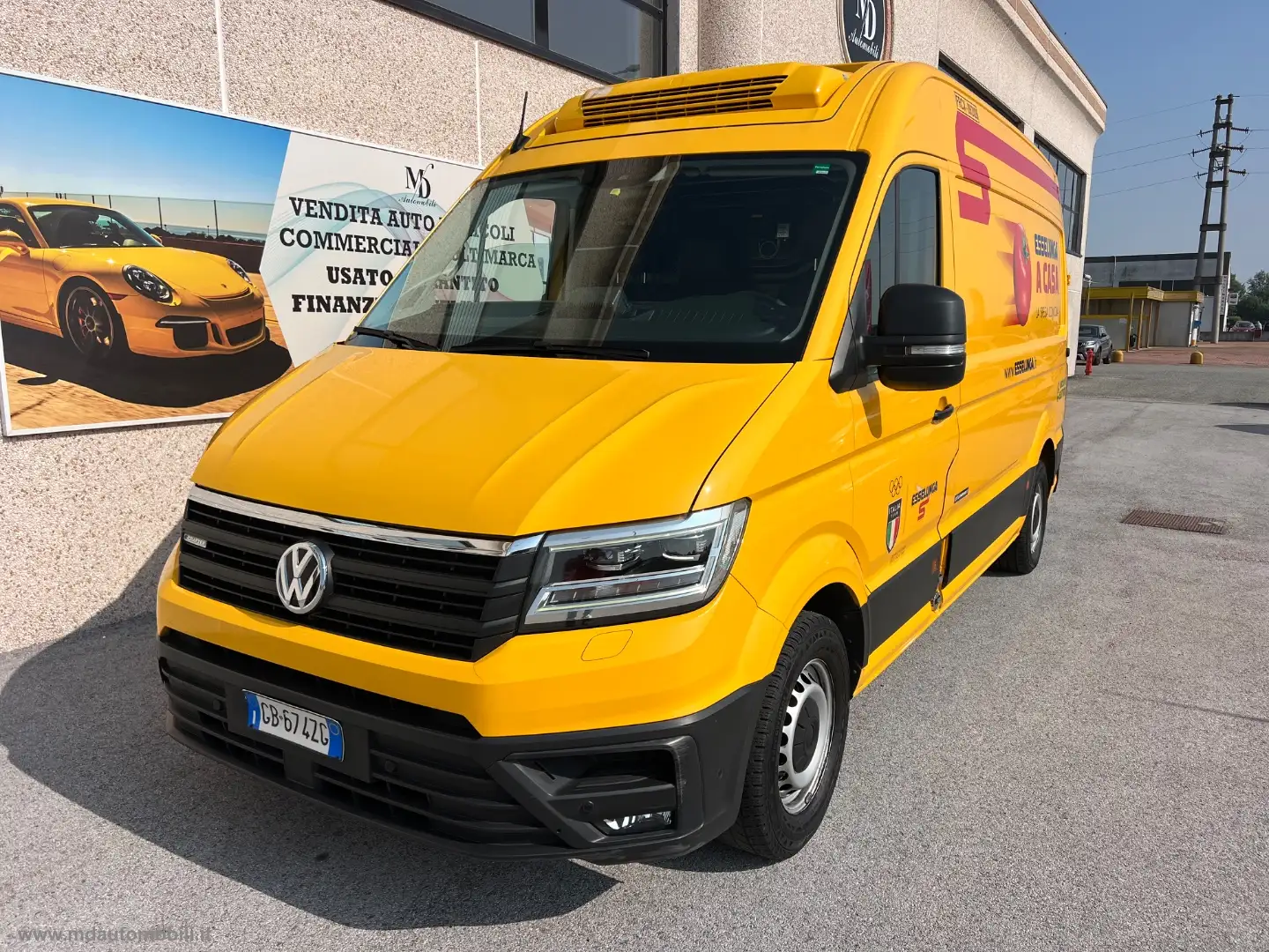 Volkswagen Crafter e- 35 136 CV PM-TA Furgone E-CRAFTER FRIGORIFERO Giallo - 1