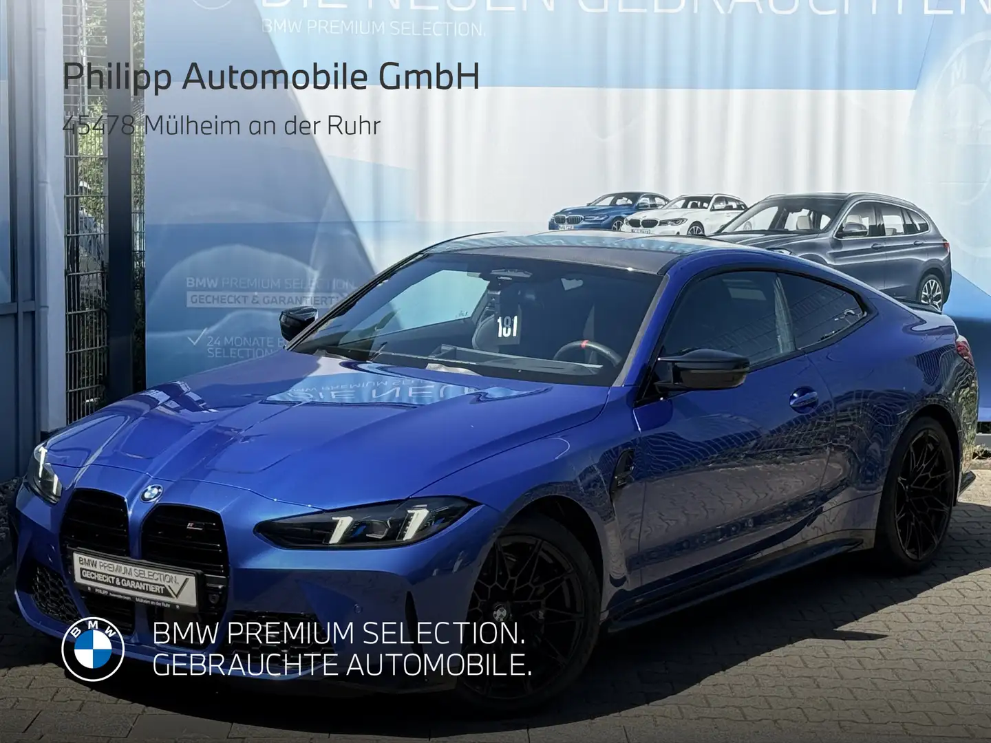 BMW M4 Coupé xDrive FACELIFT h&k Kein Mietwagen DAB Blau - 2