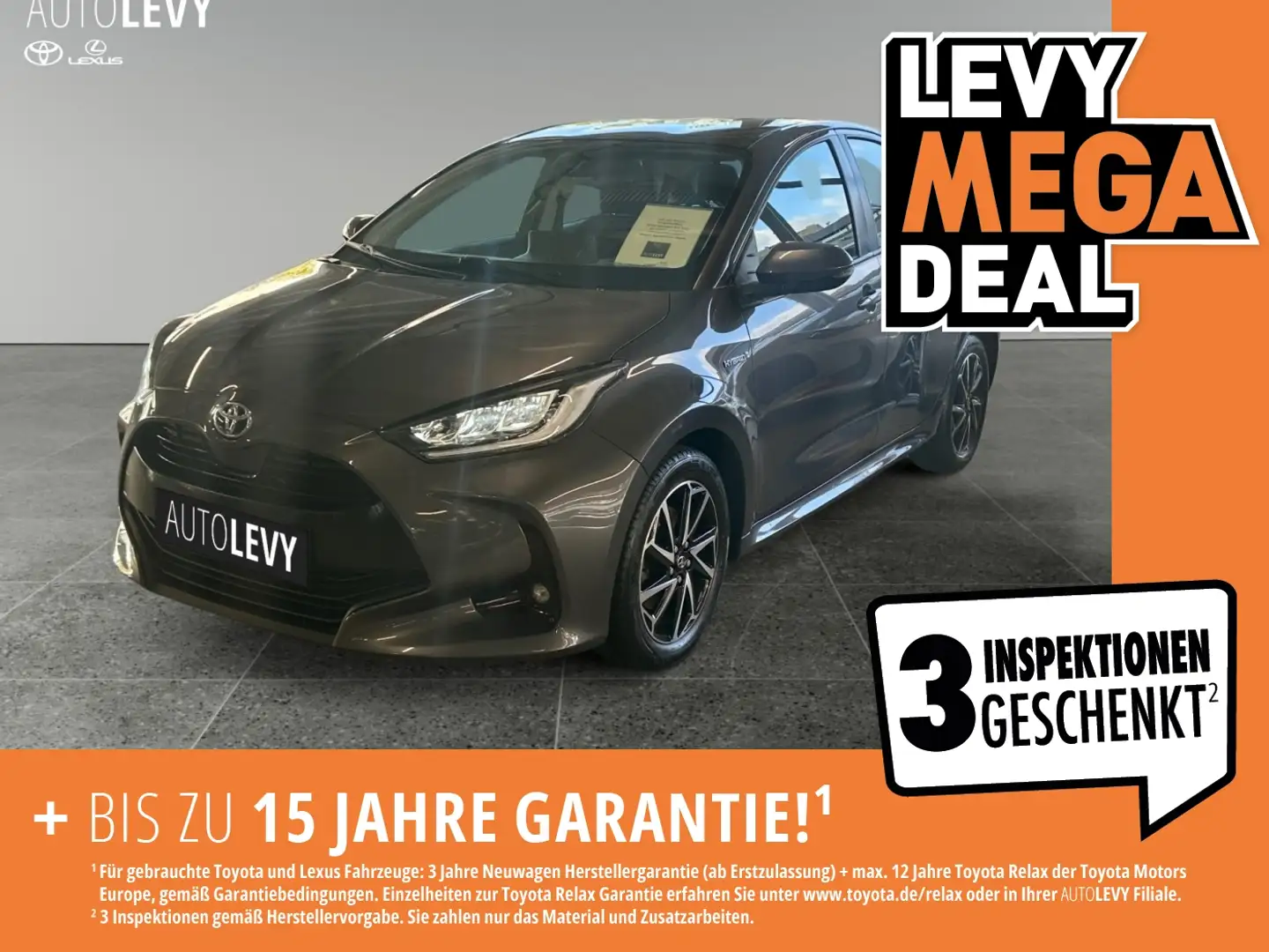 Toyota Yaris 1.5 Hybrid Team D +LED+Kamera+SHZ+CarPlay+ Grigio - 1