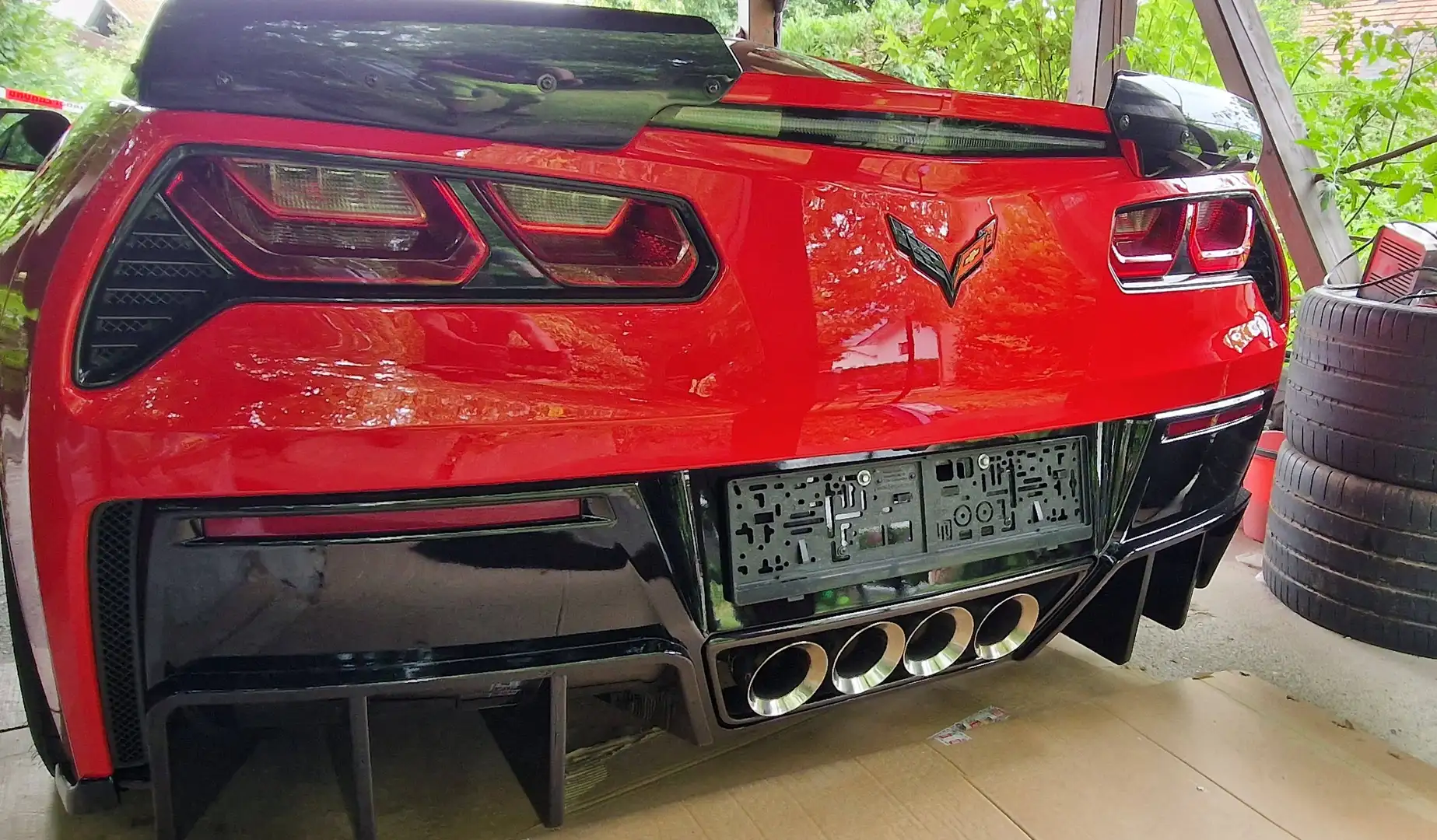 Corvette C7 Ö.Ausleferung Z51 Performance 3LT Klappenanlage ZR1 Schalter Magnetic Ride gr Bremse Sperrdiff top Zustand Rot - 2
