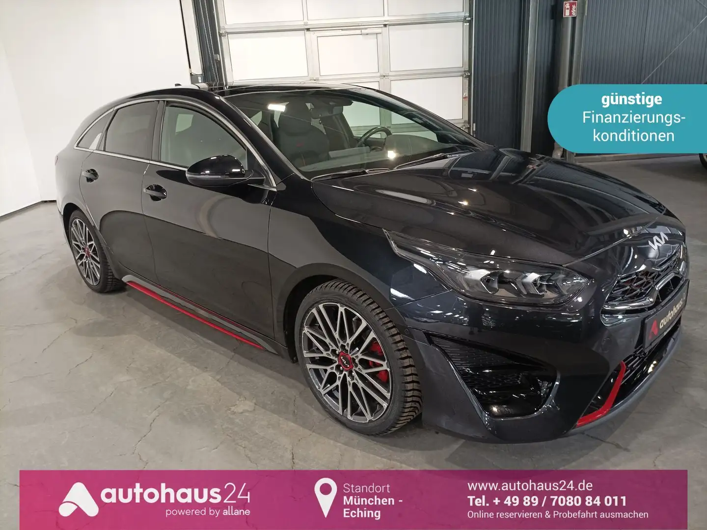 Kia ProCeed / pro_cee'd Proceed 1.6 T-GDI GT LED|Navi|ACC|Schiebedach Zwart - 1