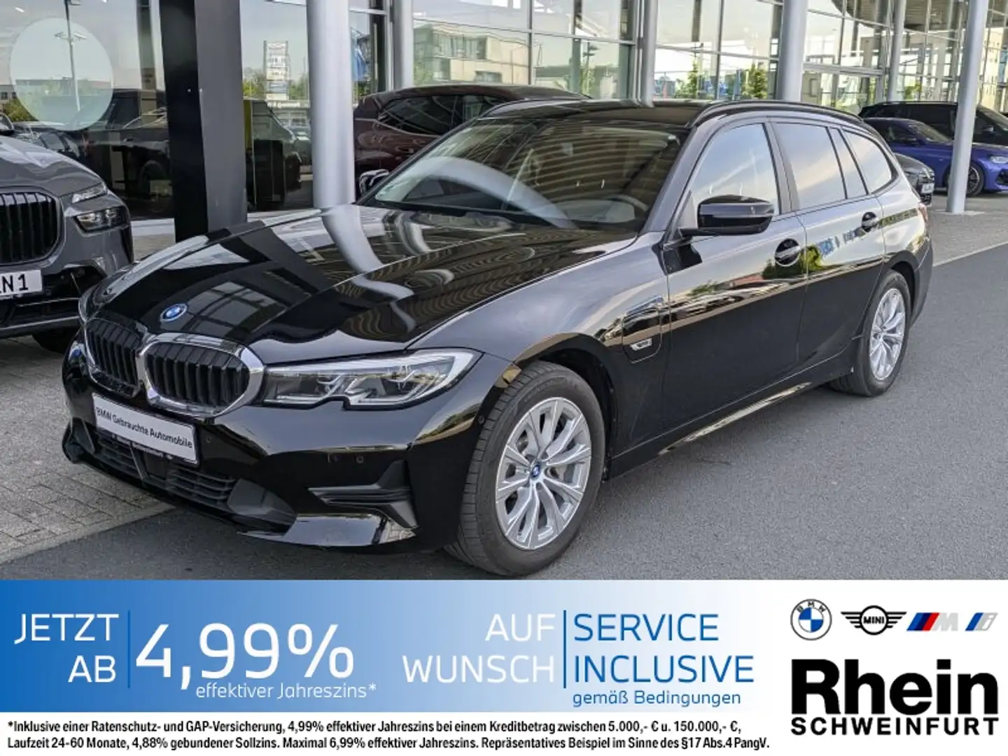 BMW 330 e Tour. Advantage Laser. HeadUp. Teilleder. Schwarz - 1
