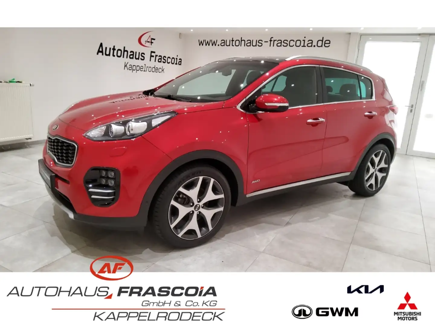 Kia Sportage GT-Line 4WD T-GDI 1.6 AWD Navi Leder PDC Rückfahrk Czerwony - 1