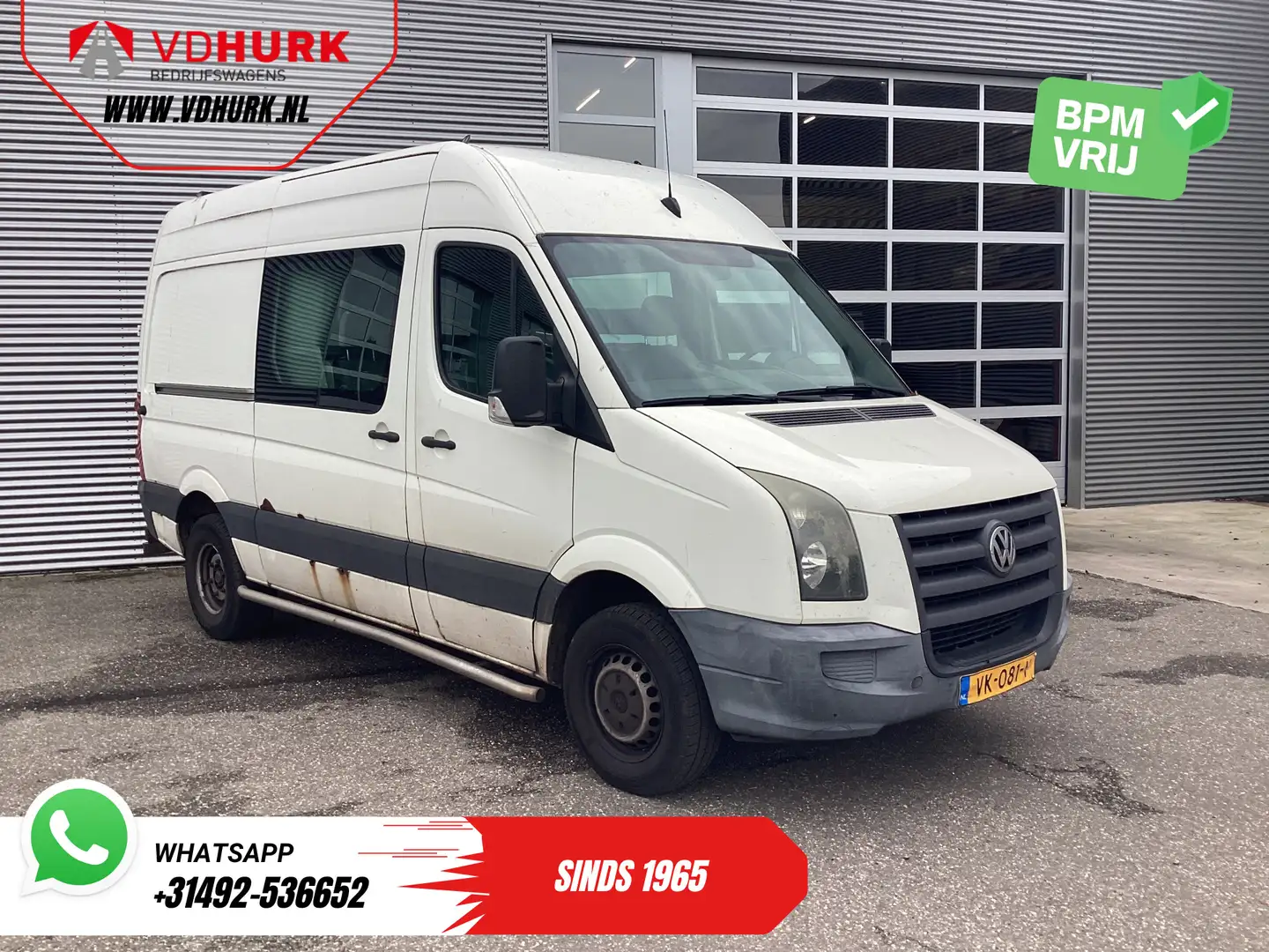 Volkswagen Crafter 50 2.5 TDI Aut. L2H2 DC Dubbel Cabine EXPORT 5 cil Wit - 1