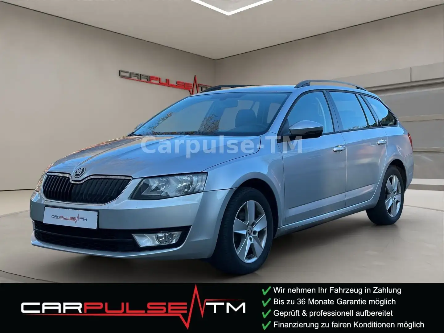 Skoda Octavia Combi Ambition 1,6 TDI-AHK-Green TEC Silber - 1