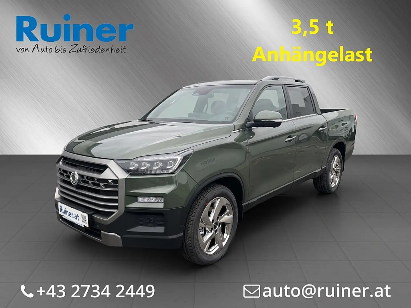 KGM Musso Grand 2.2 e-XDI 4WD Premium Aut. Grün - 1