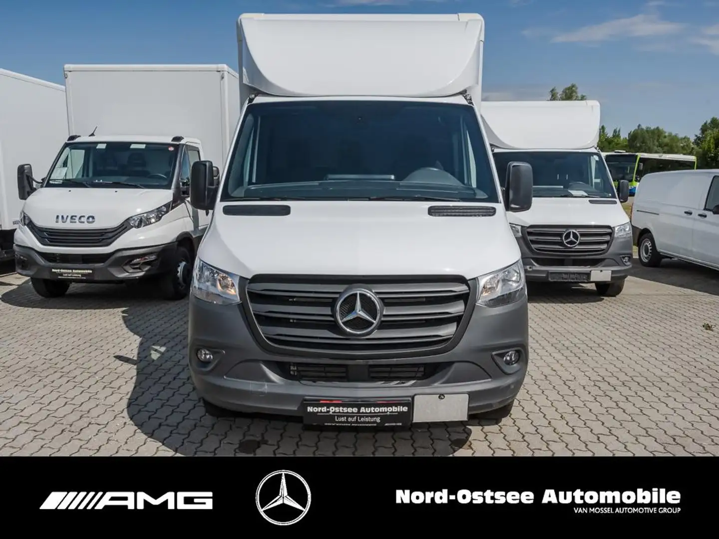 Mercedes-Benz Sprinter 317 Koffer LBW MBUX DACHSPOILER KLIMA Weiß - 2