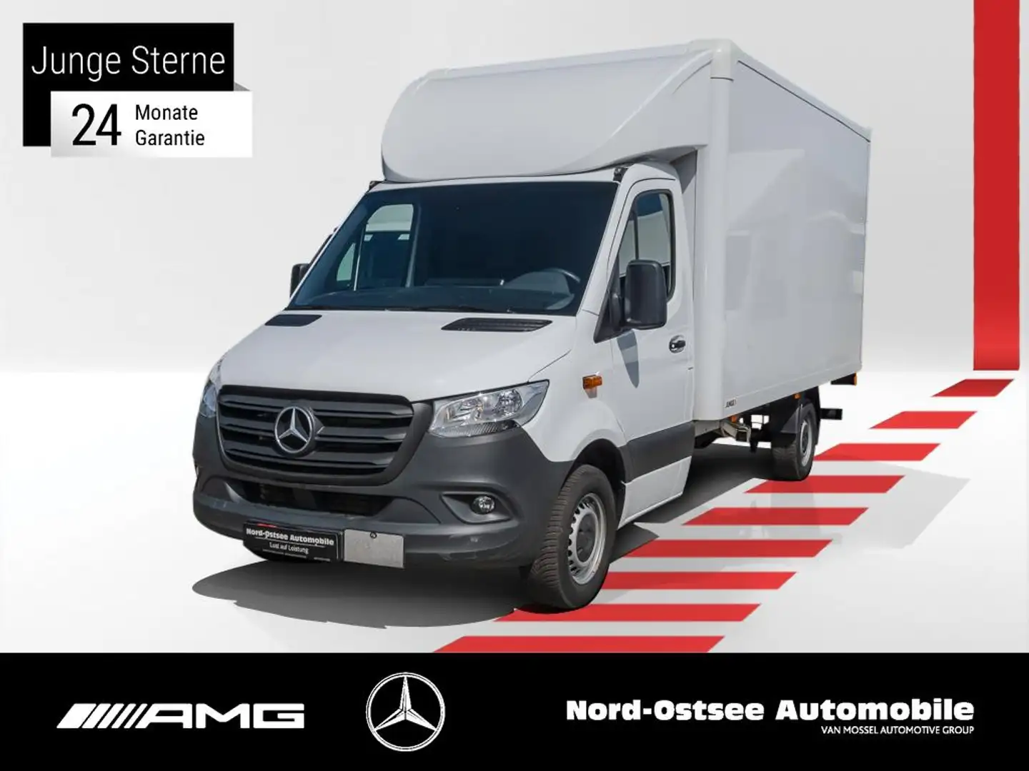 Mercedes-Benz Sprinter 317 Koffer LBW MBUX DACHSPOILER KLIMA Weiß - 1