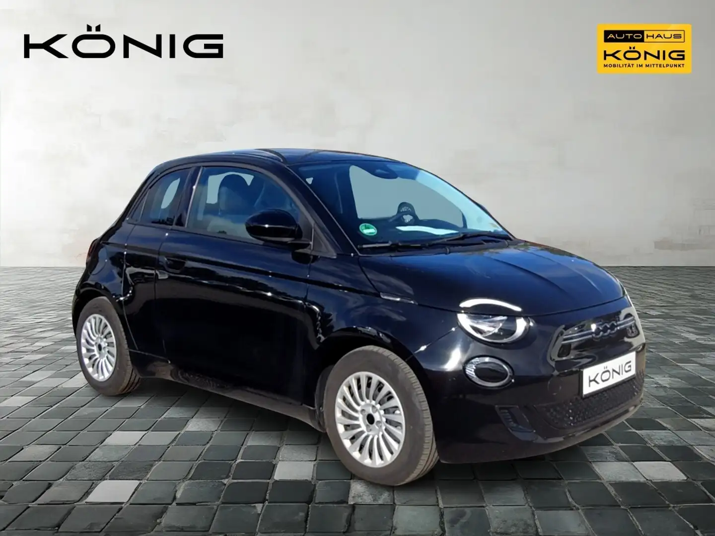 Fiat 500e 3+1 Base Klima Carplay Tempomat Schwarz - 2