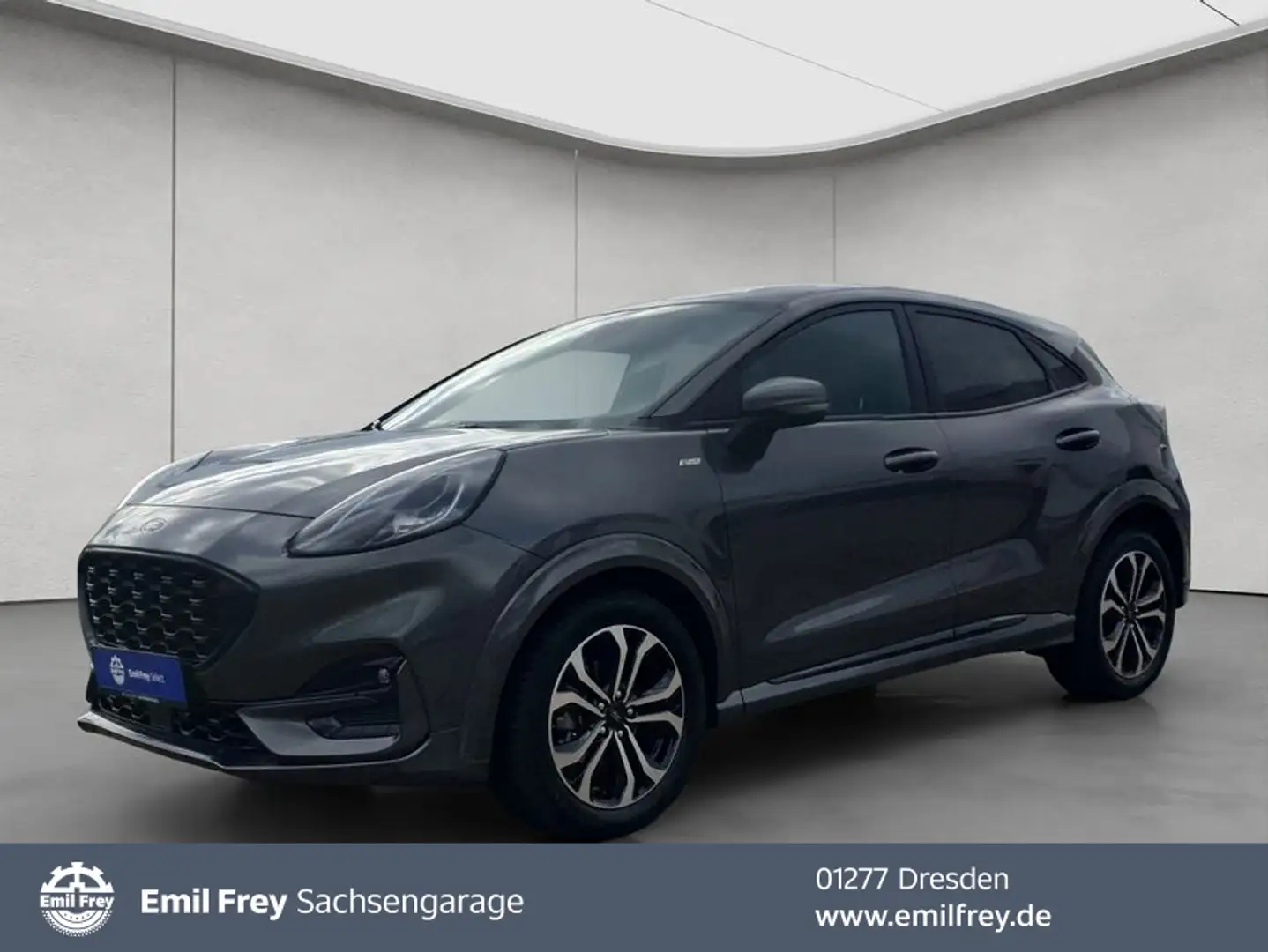 Ford Puma 1.0 EB Hybrid Aut. ST-LINE WI-Pa mit Allwette Grau - 1