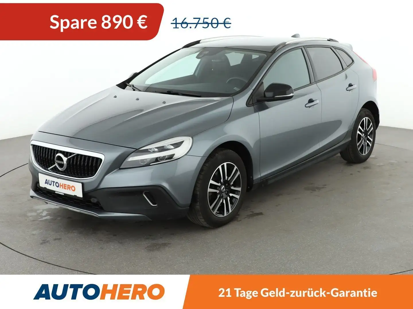 Volvo V40 Cross Country 1.5 Plus Aut*NAVI*TEMPO*PDC*SHZ*KLIMA*GARANTIE* Gris - 1