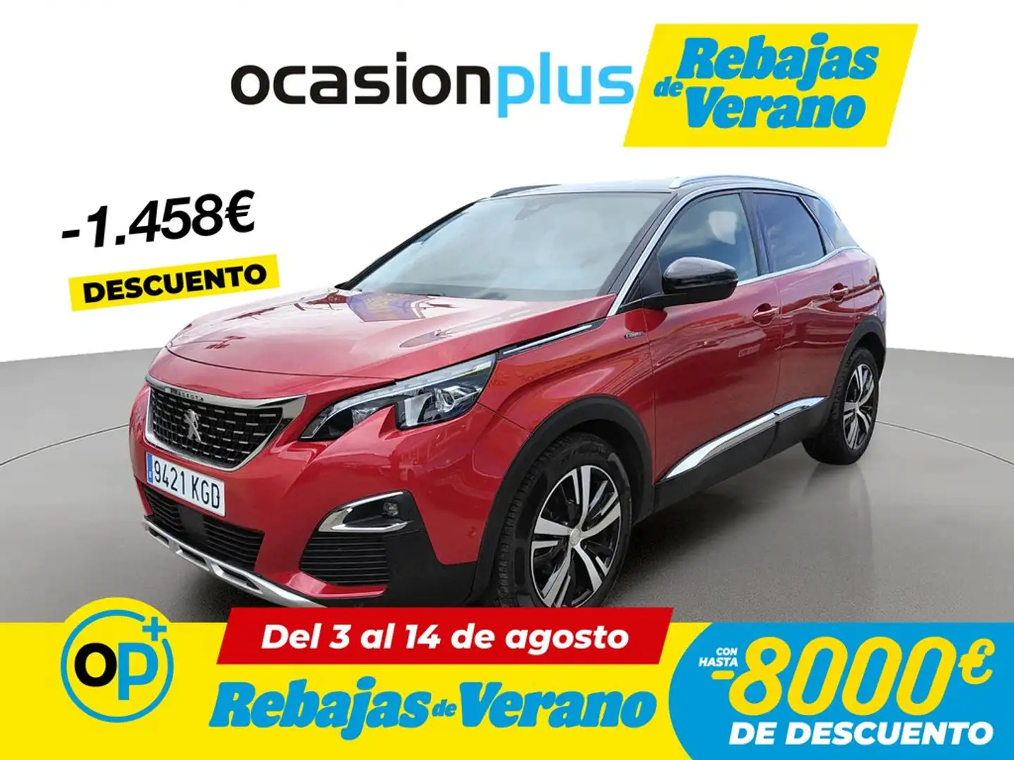 Peugeot 3008 2.0BlueHDi GT Line S&S 150 Rojo - 1