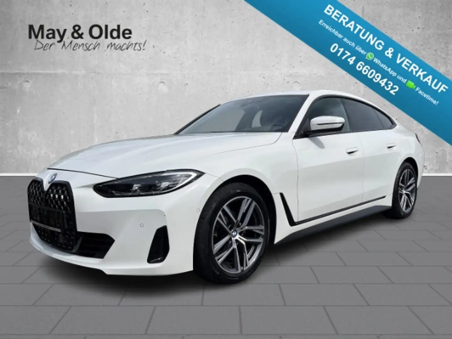 BMW 420 Gran Coupe i Aut. LED Navi AHK Standhzg DAB Blanco - 1