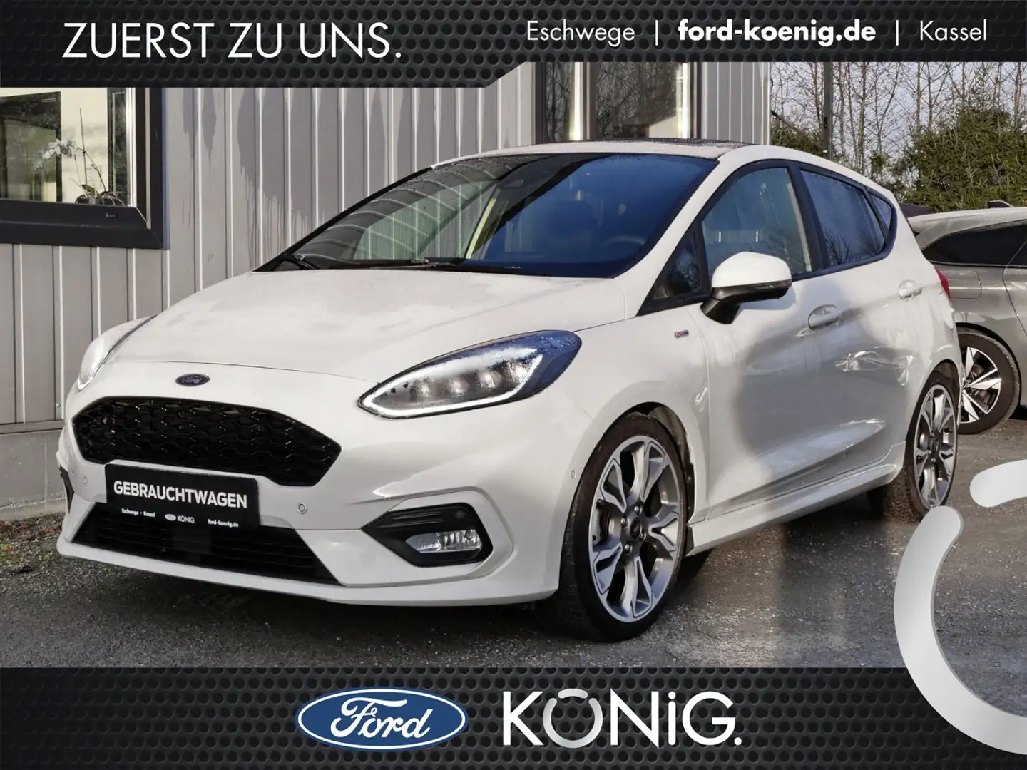 Ford Fiesta ST-Line X 1.0 MildHybrid Winter-Pkt+ACC Klima Weiß - 1