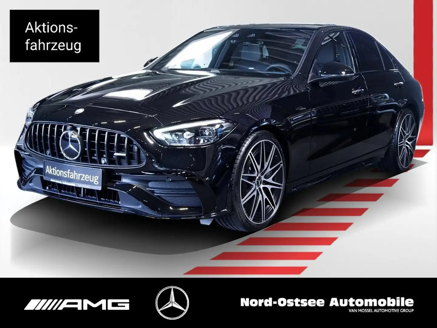 Mercedes-Benz C 43 AMG 4M NIGHT 20-ZOLL PREMIUM+ NAPPA Zwart - 1