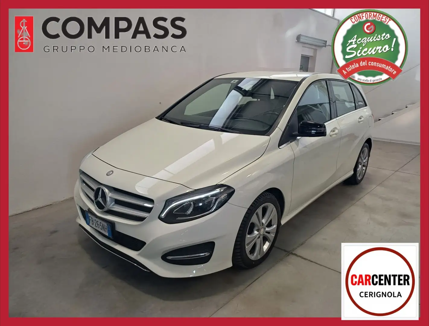 Mercedes-Benz B 180 B 180 d Aut Premium PELLE/XENON/UNIPRO Bianco - 1