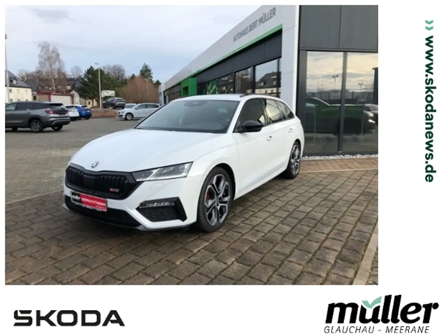 Skoda Octavia Combi RS Plus 4x4 Navi Matrix ACC DCC Weiß - 1