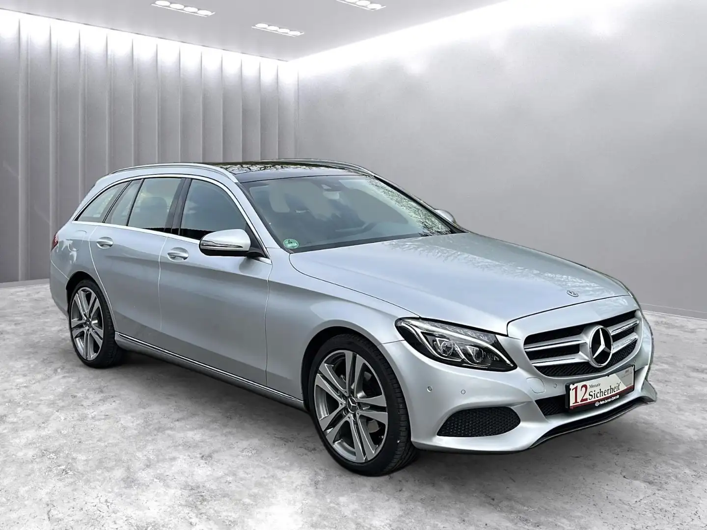 Mercedes-Benz C 180 *2.Hand/Pano/AHK/LED/Navi/Totw./Lückenlos* Argent - 1
