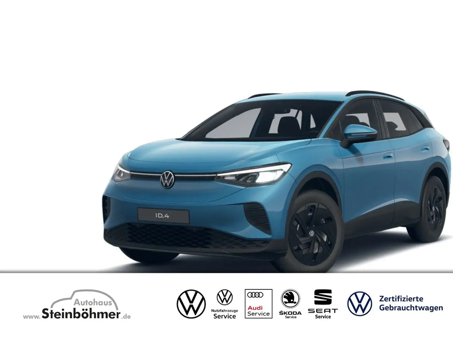 Volkswagen ID.4 Pure 125 kW 52 kWh Bluetooth LED Klima Blau - 1