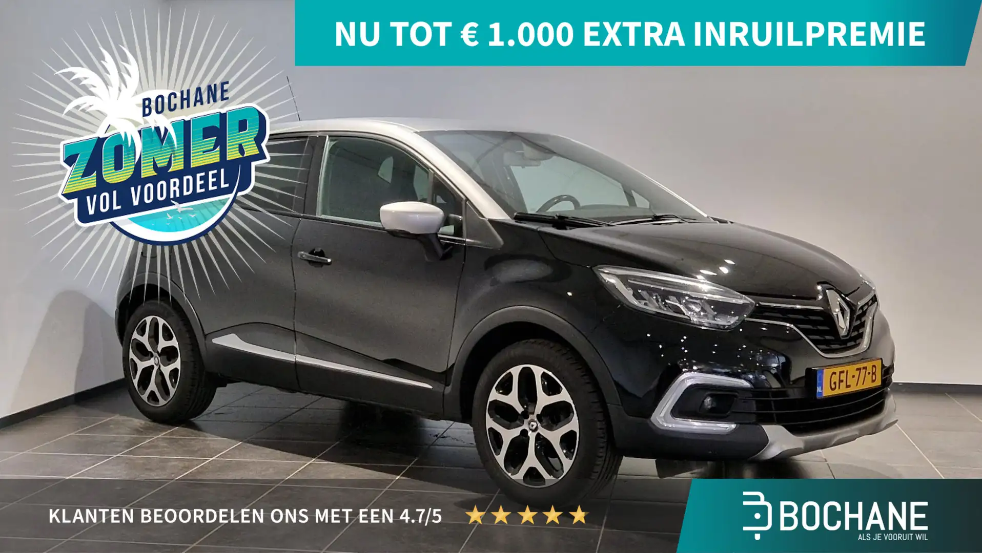 Renault Captur 0.9 TCe 90 Intens | Achteruitrijcamera | Parkeerse Zwart - 1