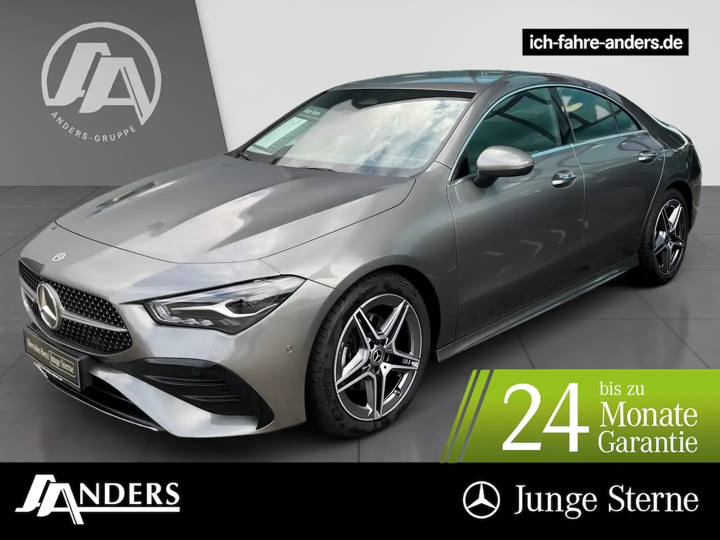 Mercedes-Benz CLA 180 Coupé AMG AdvPLus+MBUX+LED+Kam+Key+Apple Grijs - 1