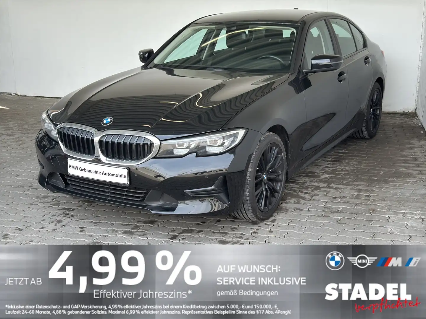 BMW 318 i Lim. LED.PDCv+h.Sport-LR.Sitzheizung.DAB Schwarz - 1