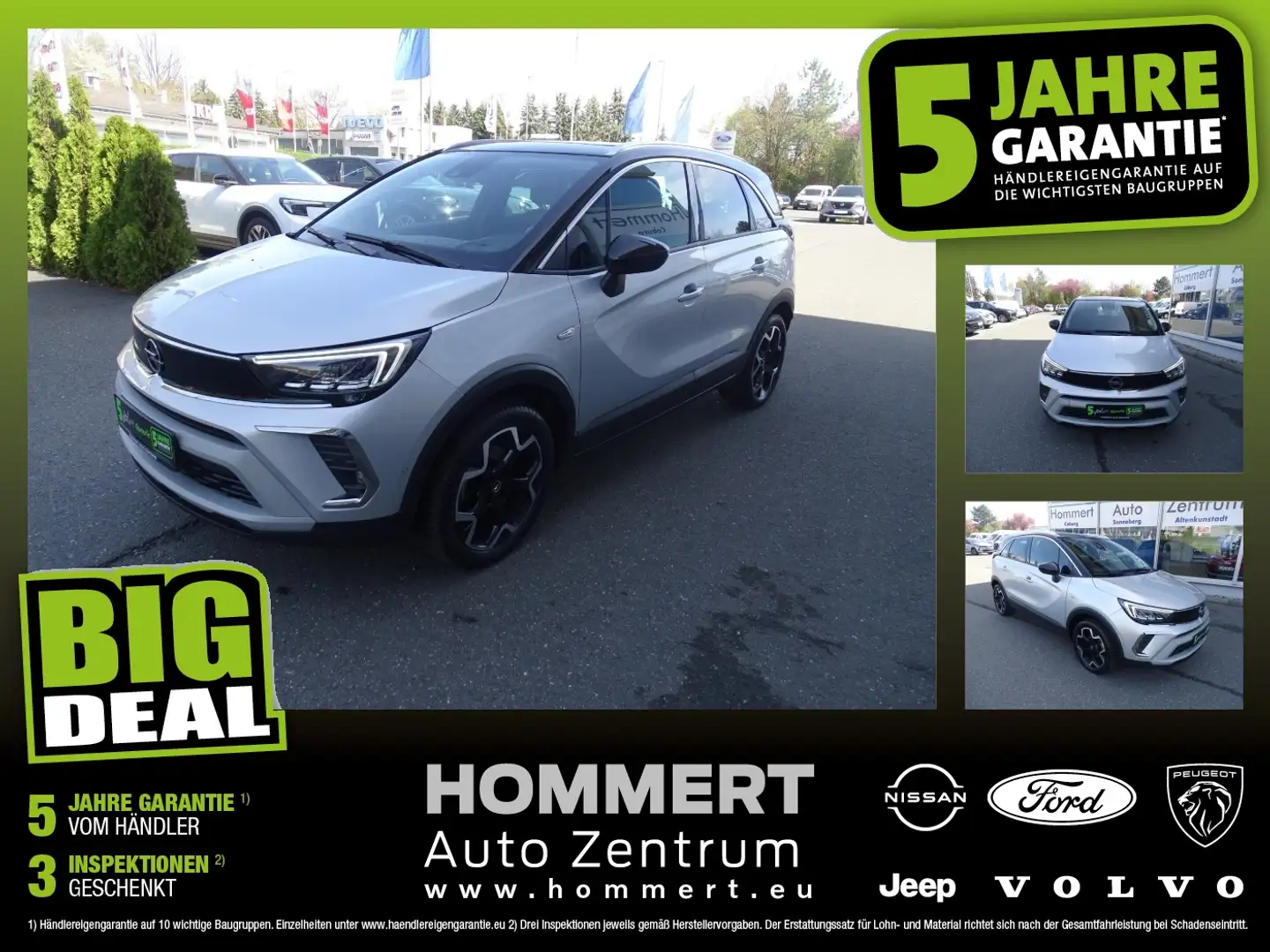 Opel Crossland 1.2 Turbo Ultimate Paket FLA HUD LM Grau - 1