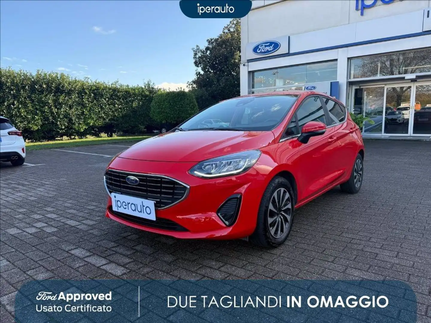 Ford Fiesta 5p 1.0 ecoboost h titanium 125cv Rouge - 1