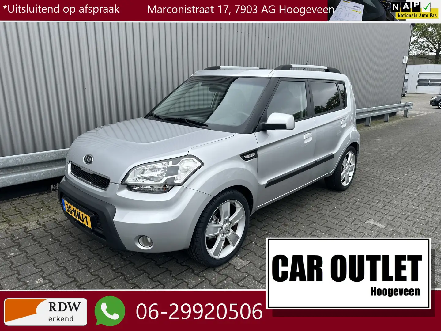 Kia Soul 1.6 X-ecutive 128Dkm.NAP, Airconditioning, LM, Tre Grijs - 1