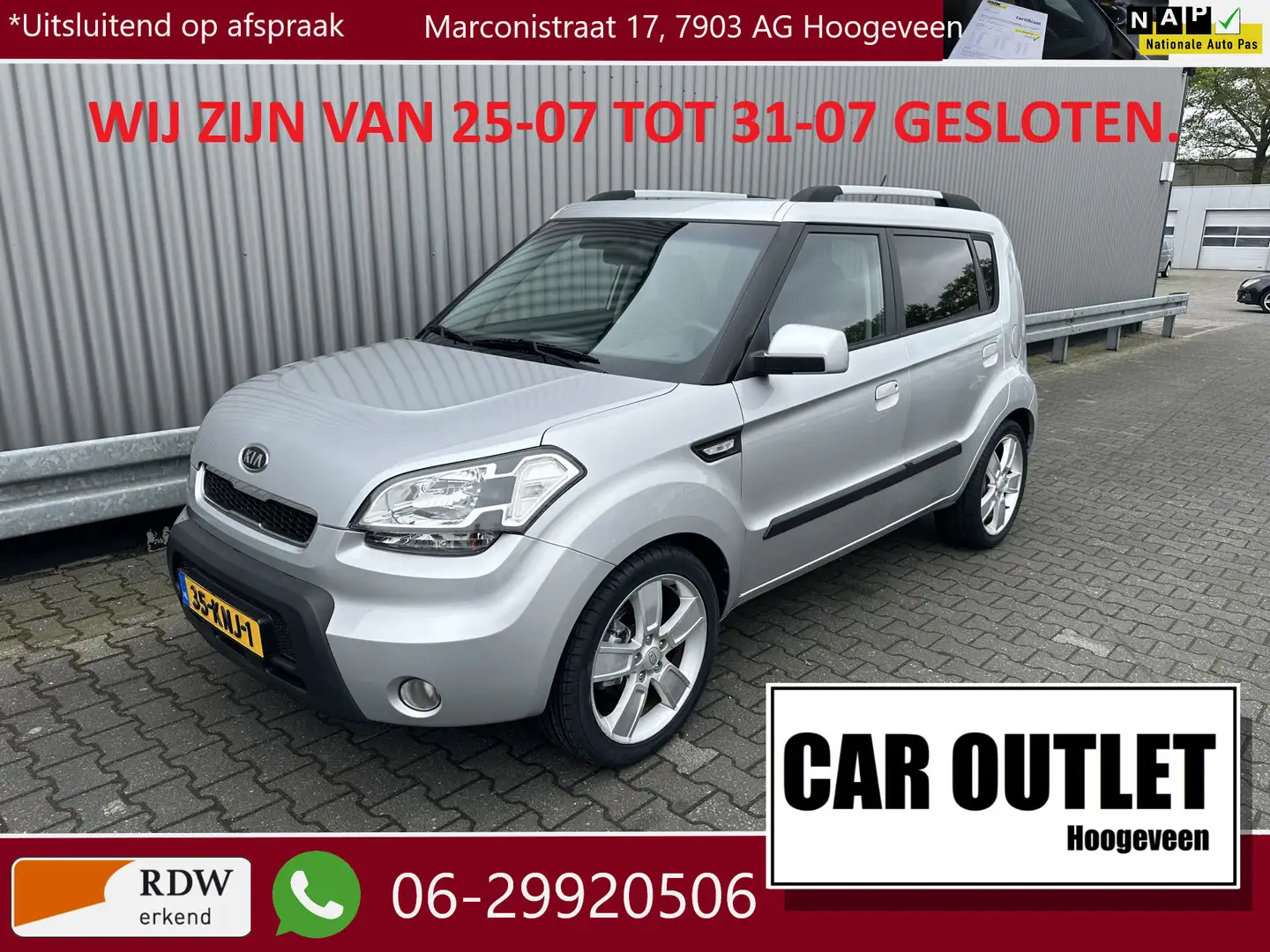 Kia Soul 1.6 X-ecutive 128Dkm.NAP, Airconditioning, LM, Tre Gri - 1