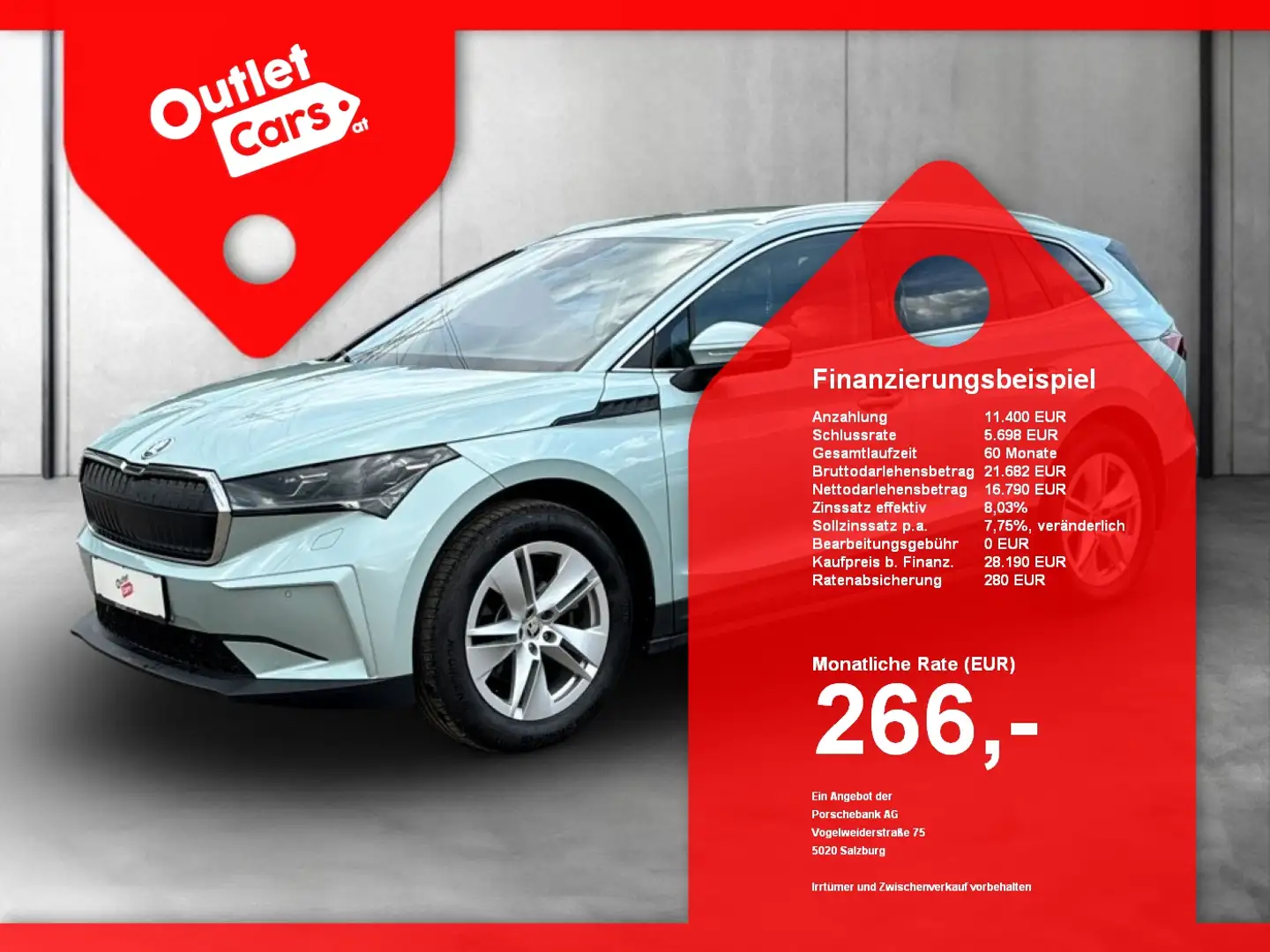 Skoda Enyaq 80 MATRIX+ASSIST+LED+LEDER+NAVI+RADAR+RFK Silber - 1