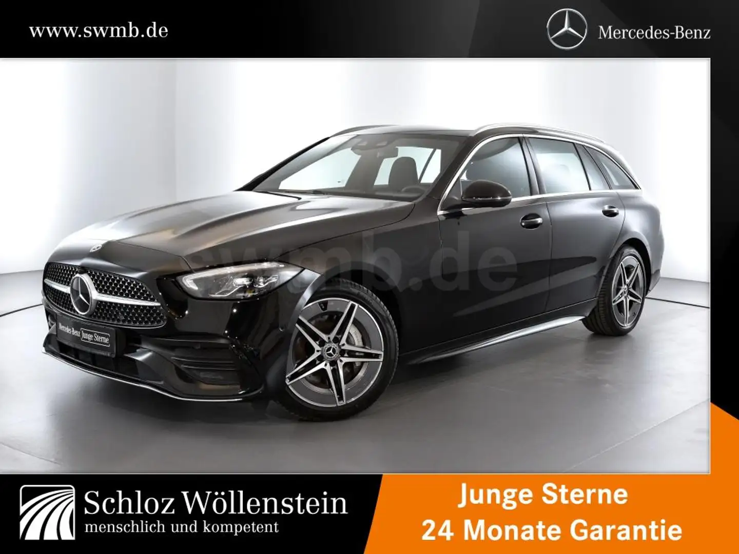 Mercedes-Benz C 220 d T AMG/LED/Fahrass+/SpiegelP/AdvancedP/Cam Schwarz - 1