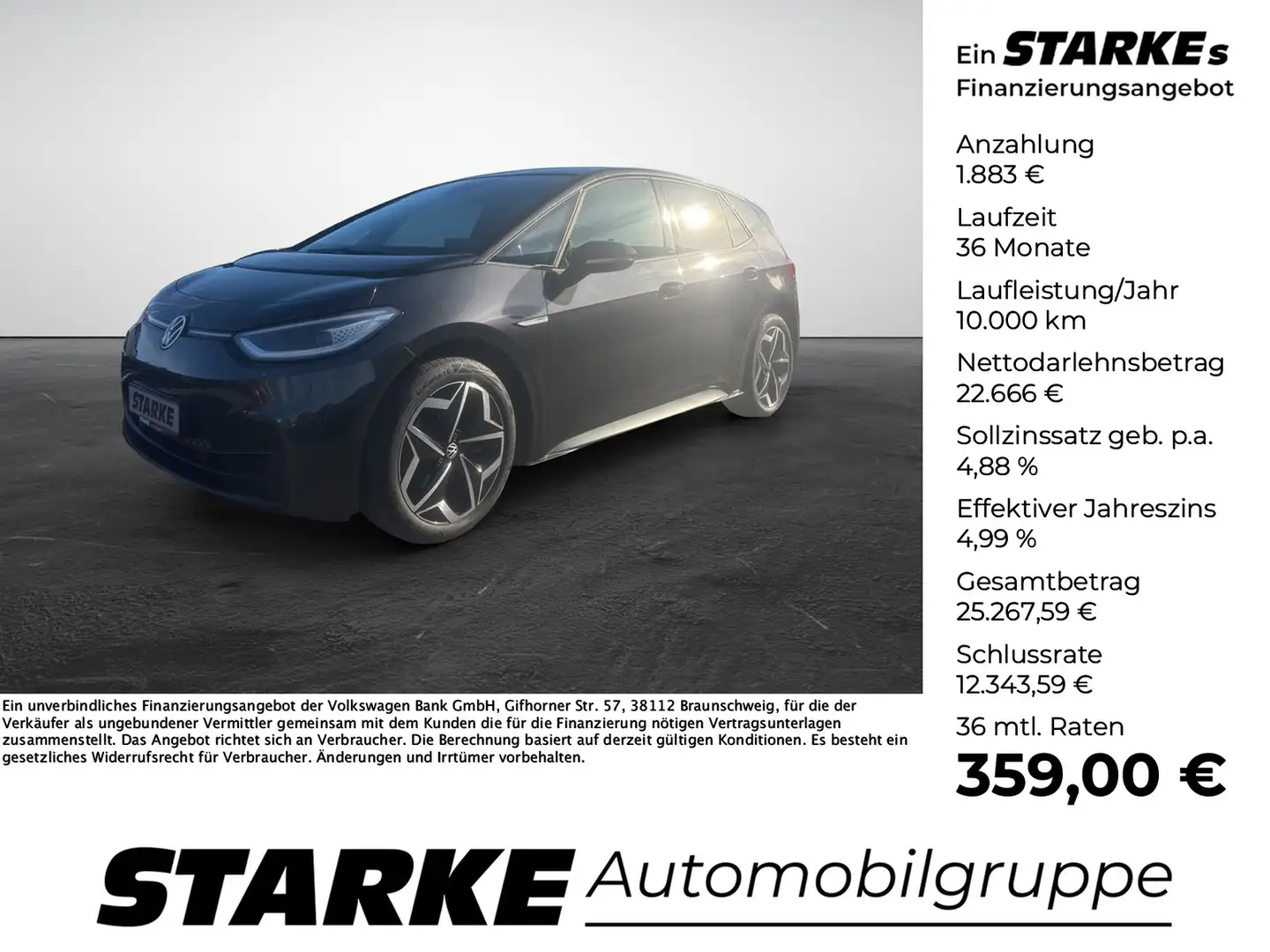 Volkswagen ID.3 Pro Performance Grau - 1