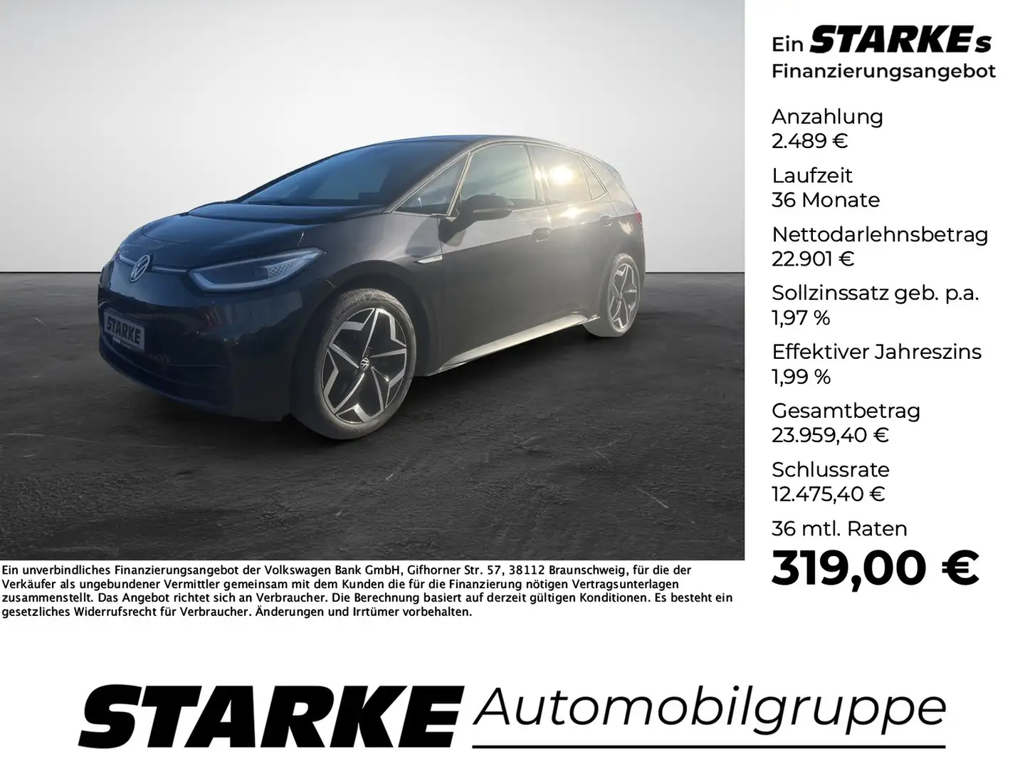 Volkswagen ID.3 Pro Performance Grau - 1