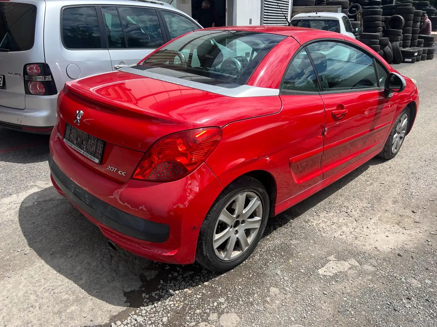 Peugeot 207 Sport TÜV 6/27, UNFALL, 98Tkm Rot - 2