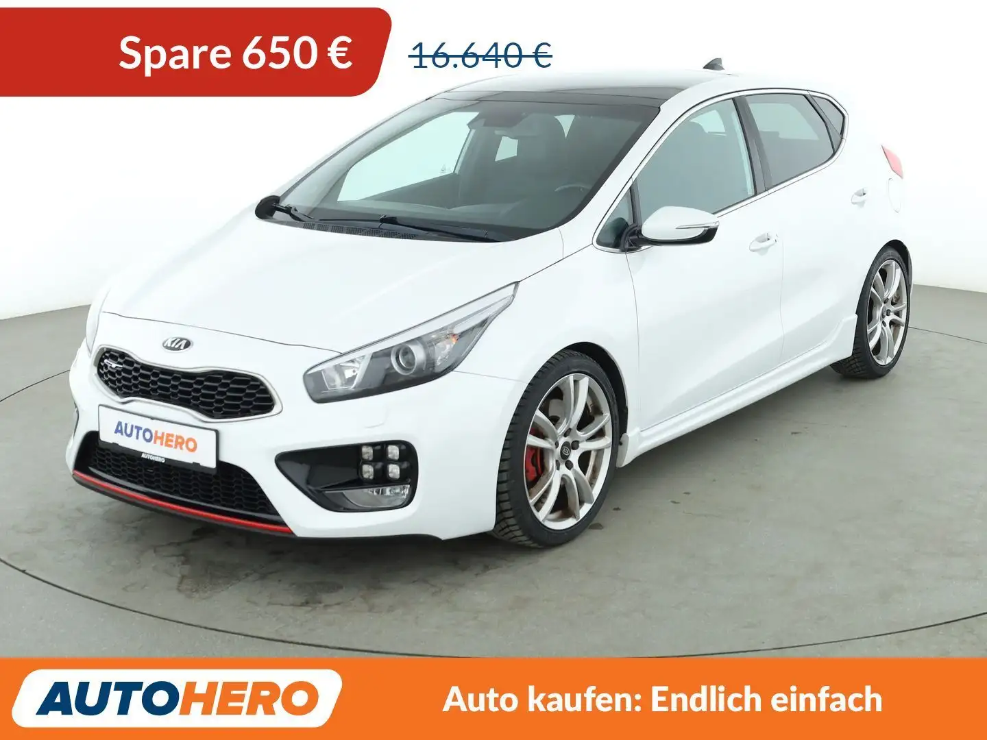 Kia Ceed / cee'd 1.6 TGDI GT-Track*NAVI*XENON*TEMPO*CAM*PDC*SHZ* Weiß - 1