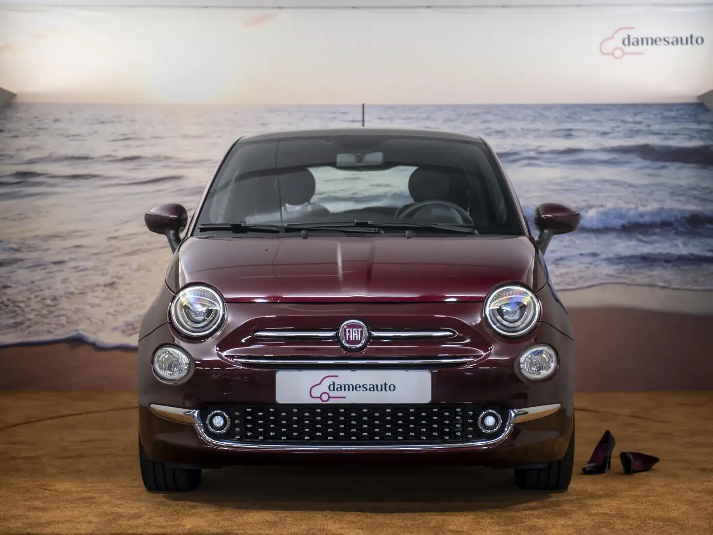 Fiat 500 1.2 Star Bordeaux|Cruise control|nieuwe APK| Panor Rouge - 2