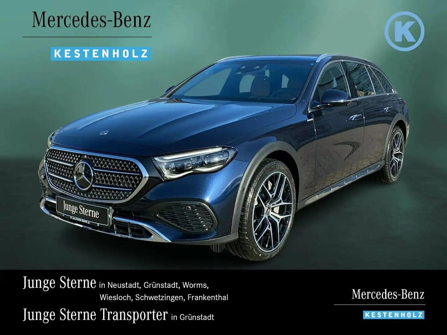 Mercedes-Benz E 300 E 300 de 4M All-Terrain AHK+DISTR+PANO+BURM+HUD Blau - 1
