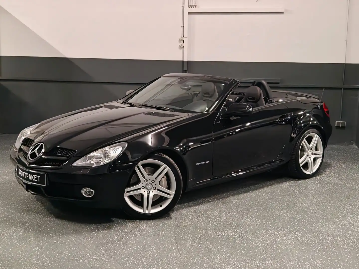 Mercedes-Benz SLK 200 1. HAND | SPORTPAKET | 56 TKM | DEUTSCH Schwarz - 2